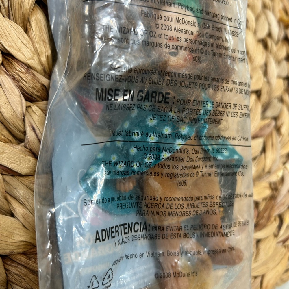 Vintage Madame Alexander Cowardly Lion Happy Meal Toy